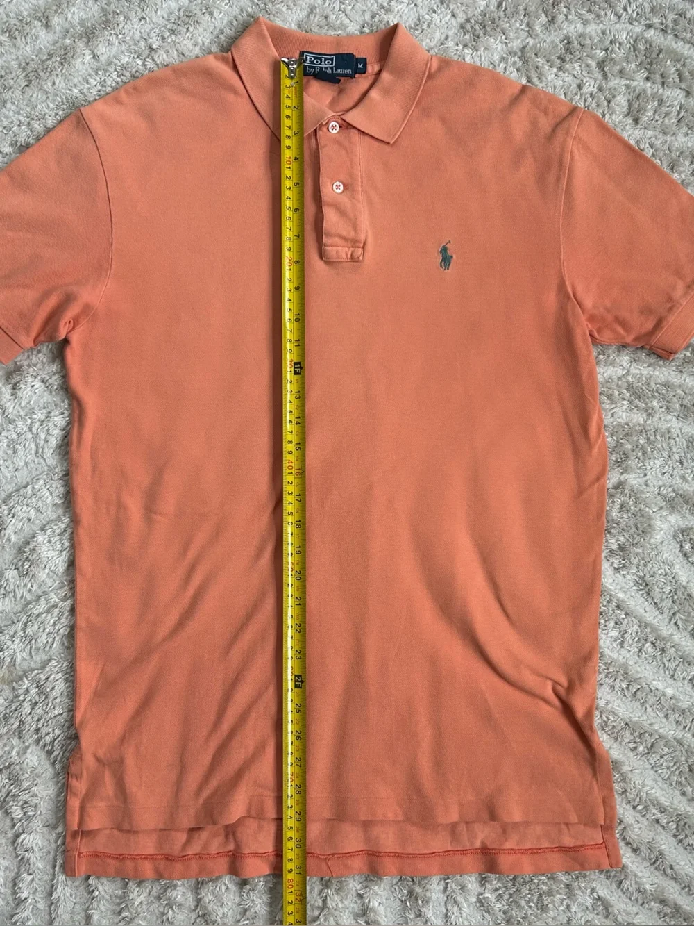 Ralph Lauren Men’s Orange Polo Shirt with Embroidered Pony